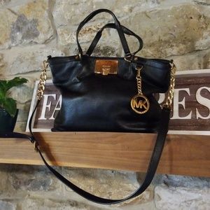 Michael Kors Black Leather Handbag